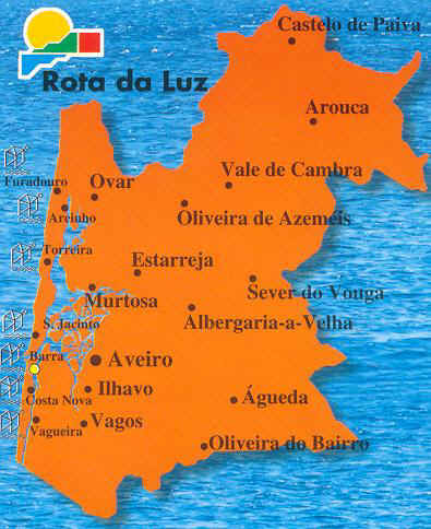 Mapa Rota da Luz